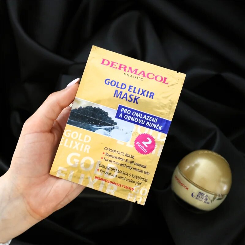 Dermacol Gold Elixir nočna pomlajevalna krema s kaviarjem 50 ml