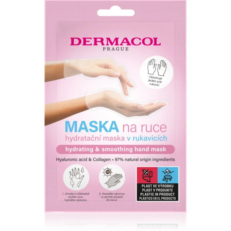 Dermacol Hand Mask Hydrating & Smoothing rokavice z vlažilnim učinkom 1 par