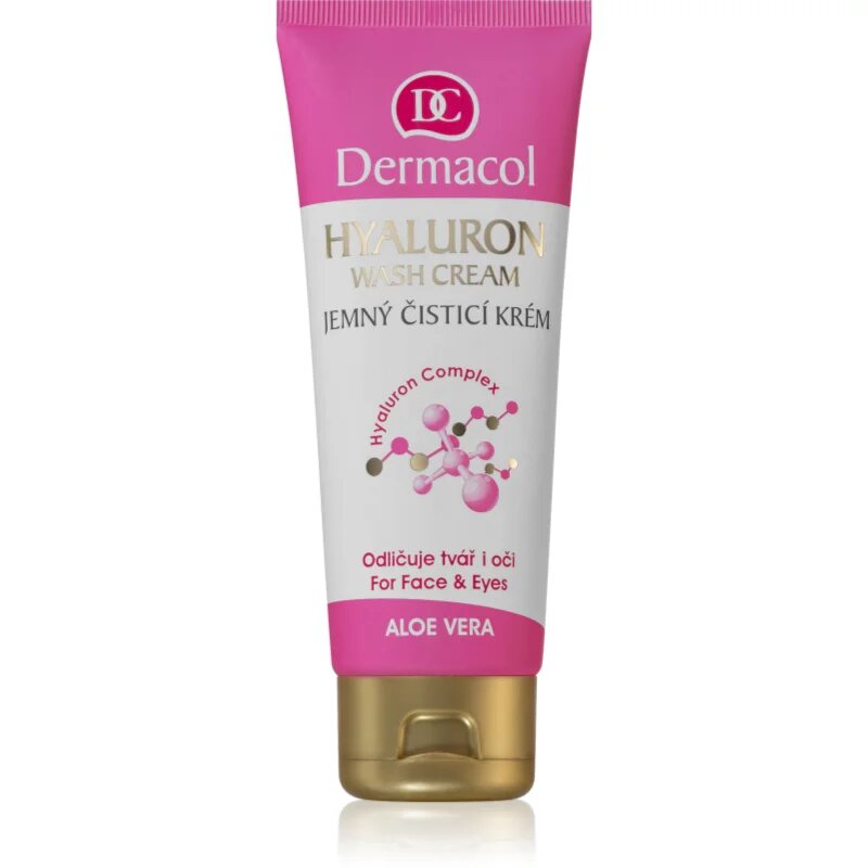 Dermacol Hyaluron nežna čistilna krema za obraz in oči 100 ml