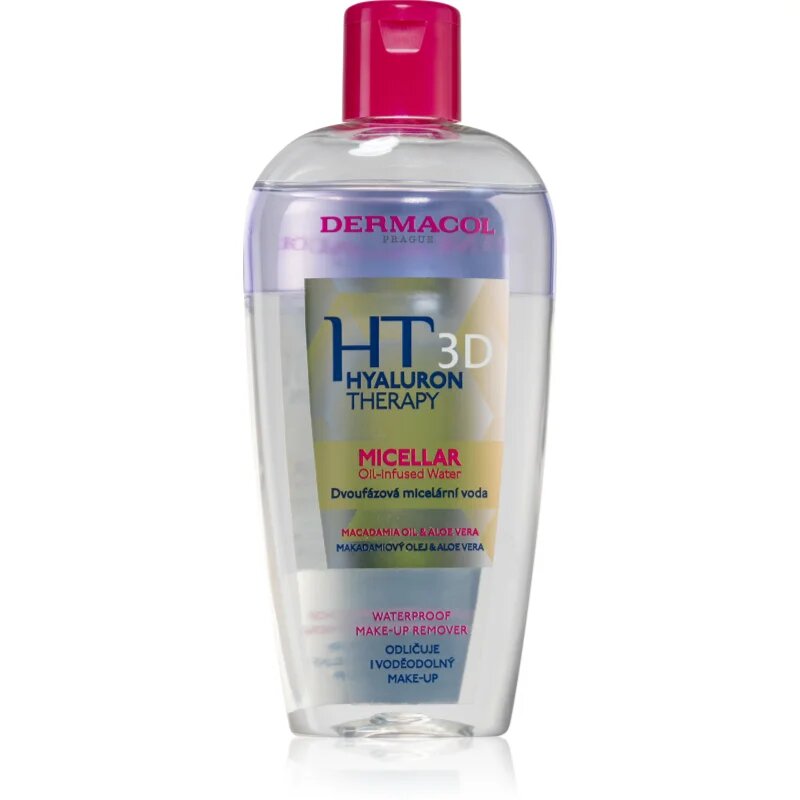 Dermacol Hyaluron Therapy 3D dvofazna micelarna voda s hialuronsko kislino 200 ml