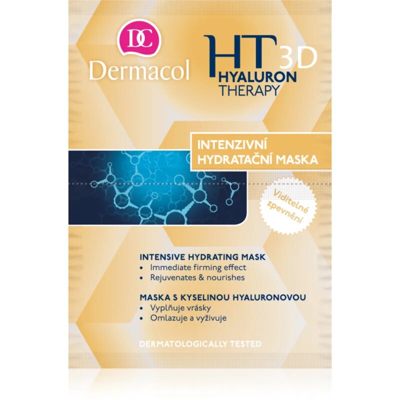 Dermacol Hyaluron Therapy 3D intenzivna vlažilna maska s hialuronsko kislino 16 g