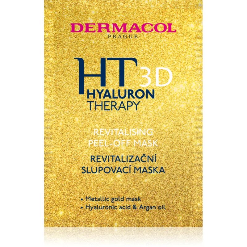 Dermacol Hyaluron Therapy 3D revitalizacijska luščilna maska za obraz s hialuronsko kislino 15 ml