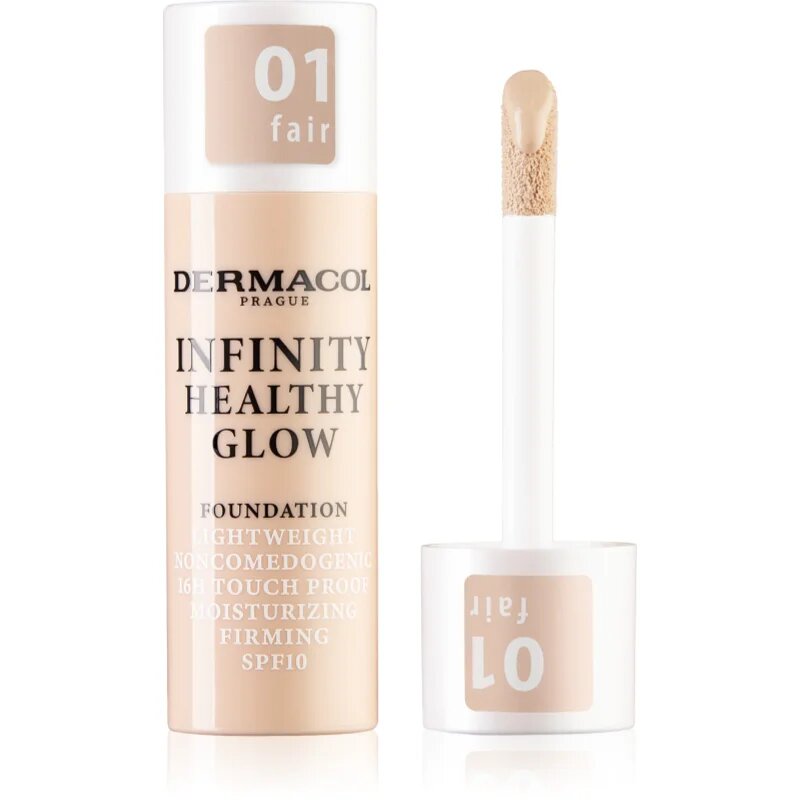 Dermacol Infinity Healthy Glow tekoči puder SPF 10 odtenek 01 Fair 20 g