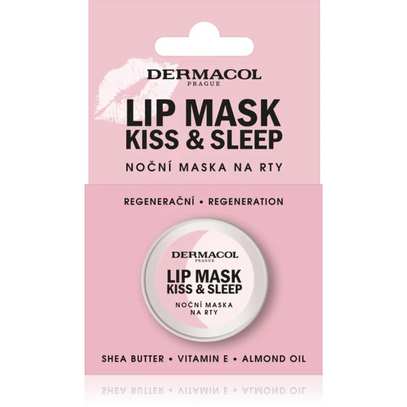 Dermacol Kiss & Sleep maska za spanje za ustnice dišave White Chocolate 12 g