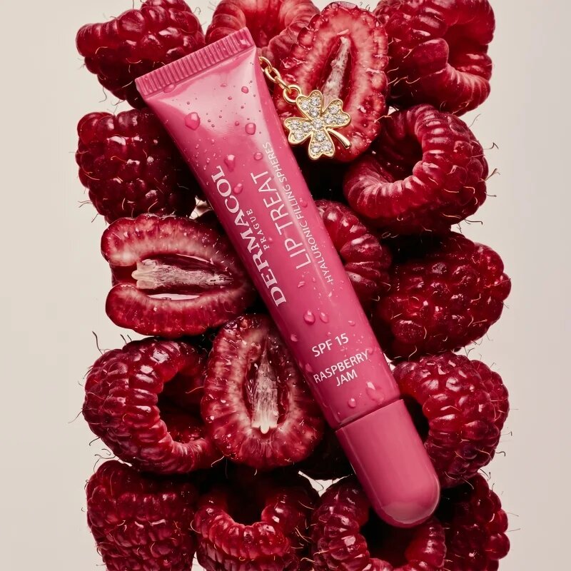 Dermacol Lip Treat vlažilni sijaj za ustnice SPF 15 odtenek 16 Raspberry Jam 10 ml
