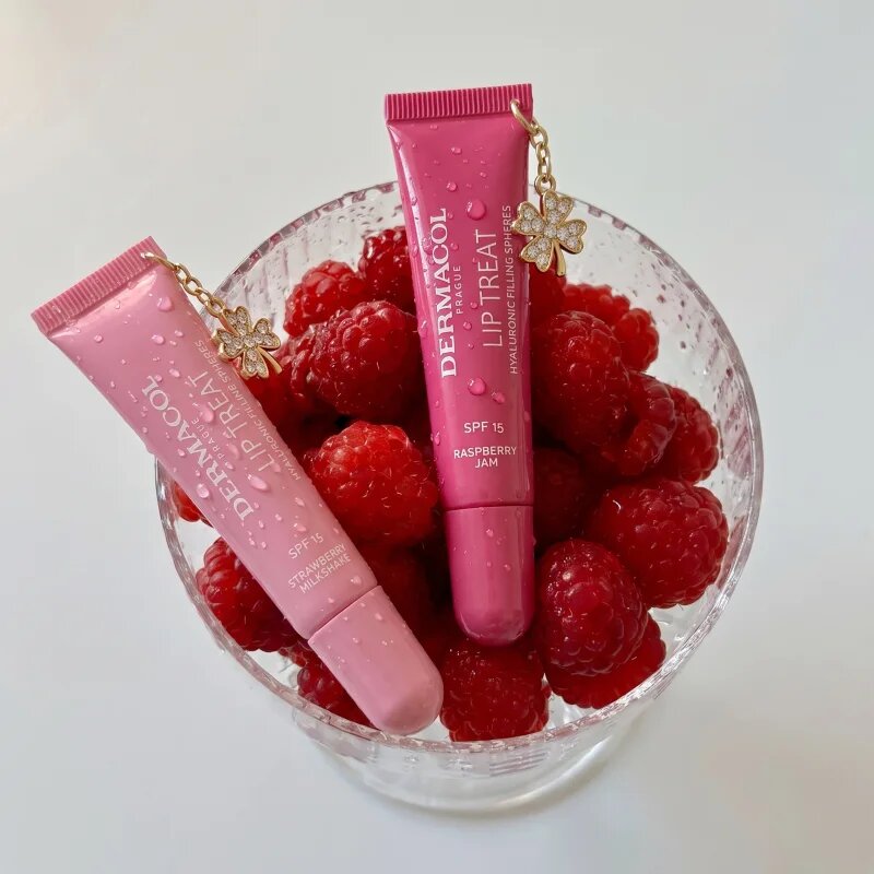 Dermacol Lip Treat vlažilni sijaj za ustnice SPF 15 odtenek 16 Raspberry Jam 10 ml