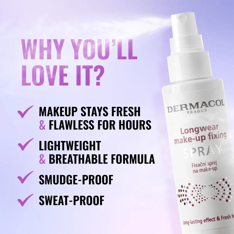 Dermacol Longwear Make-up Fixing Spray pršilo za fiksiranje make-upa 100 ml