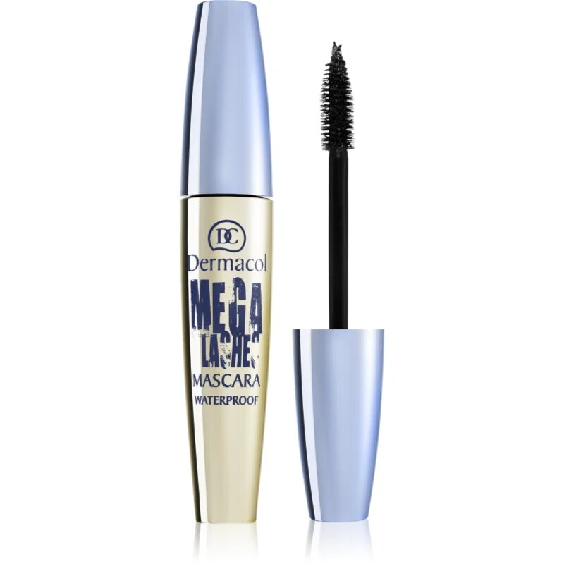 Dermacol Mega Lashes Waterproof vodoodporna maskara za volumen odtenek Black 12.5 ml
