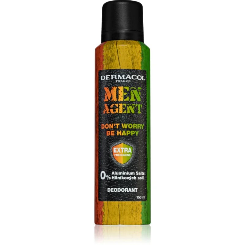 Dermacol Men Agent Don´t Worry Be Happy deodorant v pršilu brez vsebnosti aluminija 150 ml