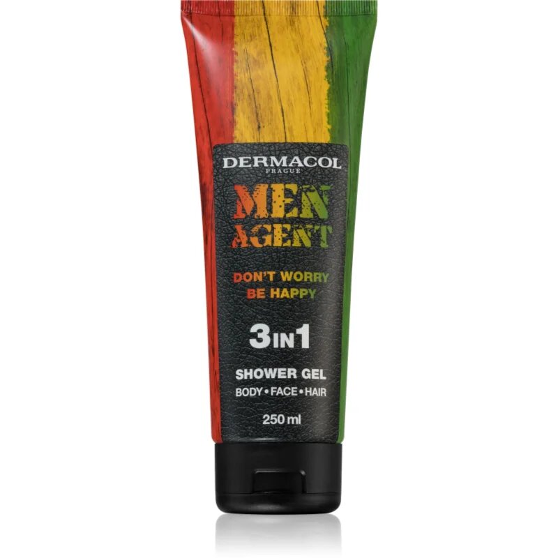Dermacol Men Agent Don´t Worry Be Happy gel za prhanje 3v1 250 ml