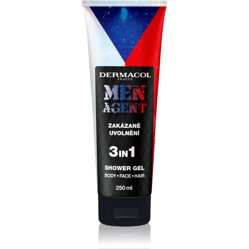 Dermacol Men Agent Ice Hockey gel za prhanje za moške 3v1 250 ml