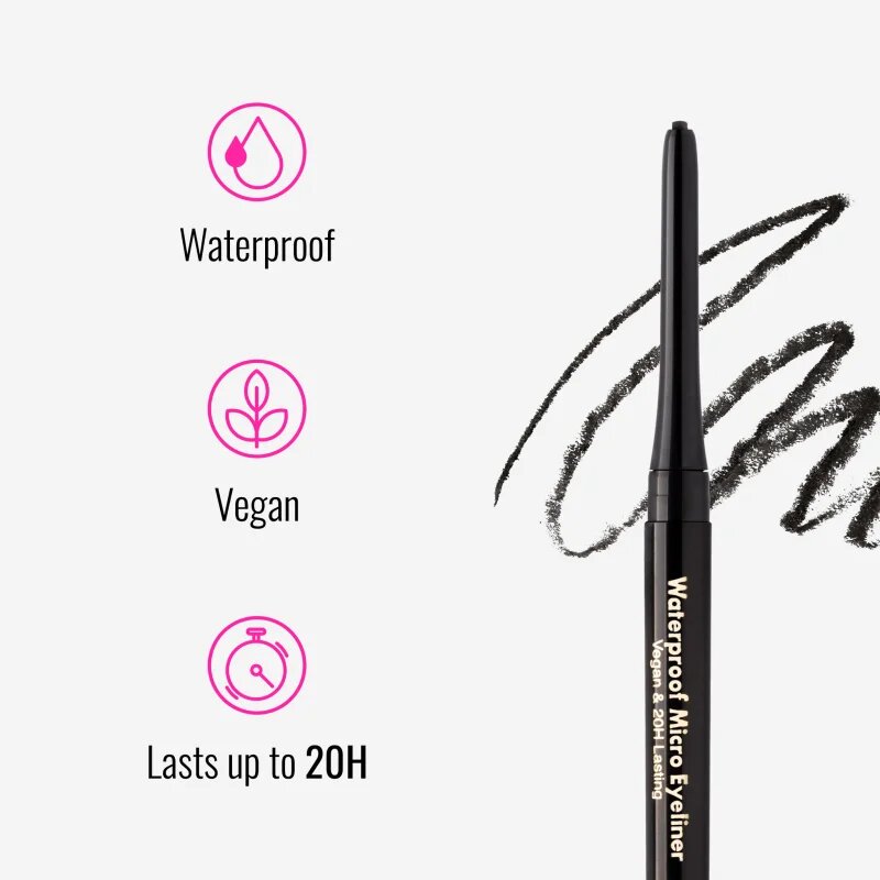 Dermacol Micro Eyeliner Waterproof vodoodporni svinčnik za oči odtenek 04 Grey 1 g