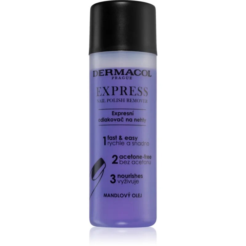 Dermacol Nail Care Express odstranjevalec laka za nohte brez acetona 120 ml