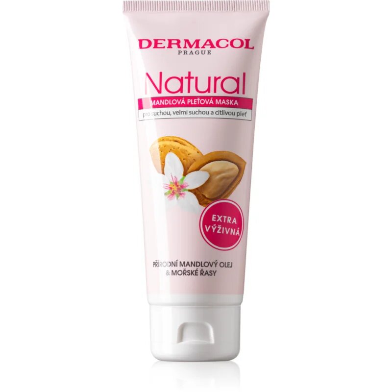Dermacol Natural hranilna kremasta maska za občutljivo in zelo suho kožo 100 ml