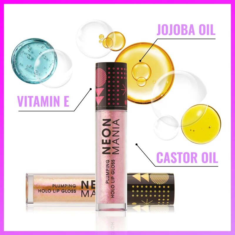 Dermacol Neon Mania bleščeči sijaj za ustnice z učinkom povečanja odtenek 2 4 ml
