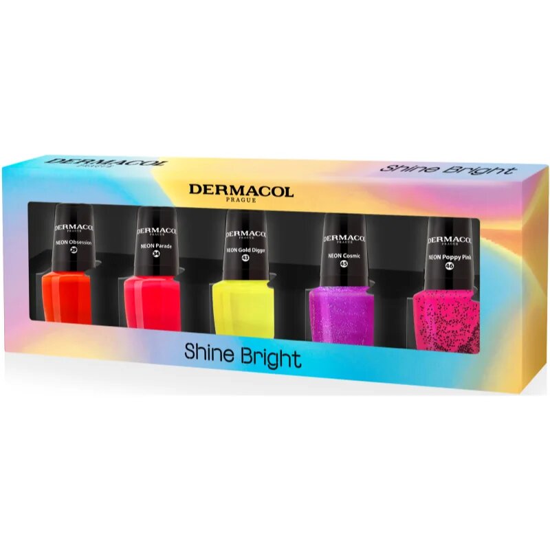 Dermacol Neon Shine Bright set lakov za nohte