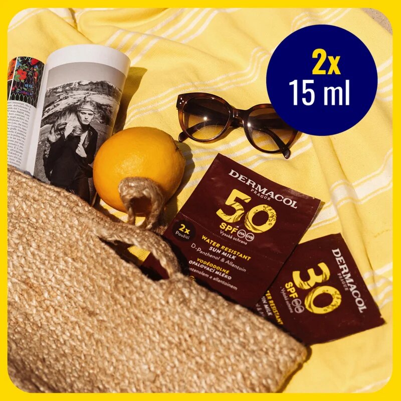 Dermacol Sun Water Resistant vodoodporno mleko za sončenje SPF 30 2x15 ml