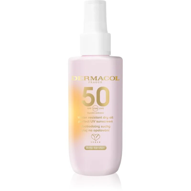 Dermacol Sun zaščitno suho olje za sončenje vodoodporna SPF 50 150 ml