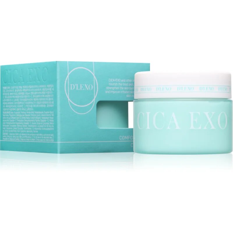 Dermaline D'LEXO Cica Exo Comforting Cream pomirjevalna in vlažilna krema proti gubam 100 g