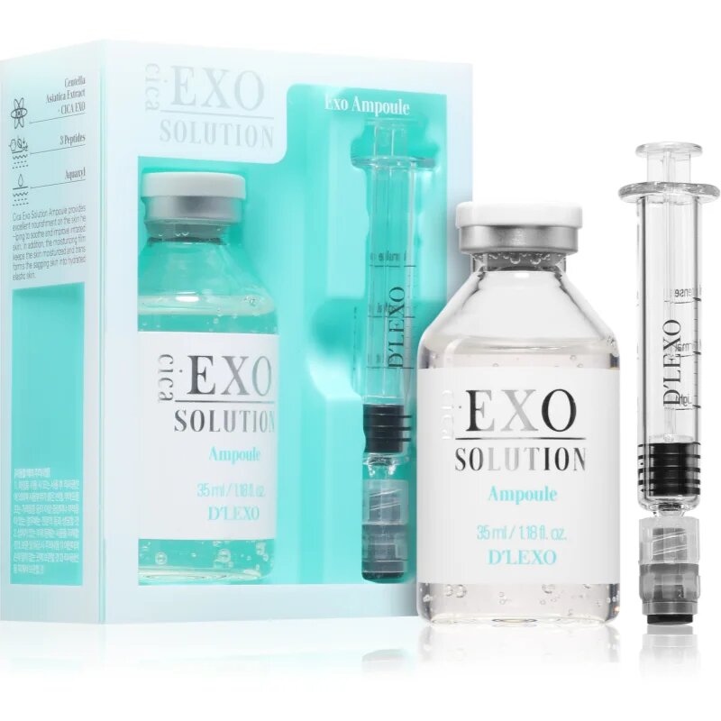 Dermaline D'LEXO Cica EXO Solution Ampoule vlažilni in pomirjajoči serum proti gubam 35 ml