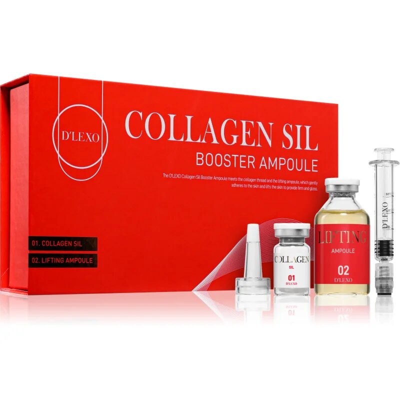 Dermaline D'LEXO Collagen SIL Booster Ampoule set proti staranju kože