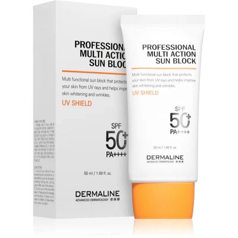 Dermaline Sun Care Professional Multi Action Sunblock SPF 50+ dnevna zaščitna krema SPF 50+ 50 ml