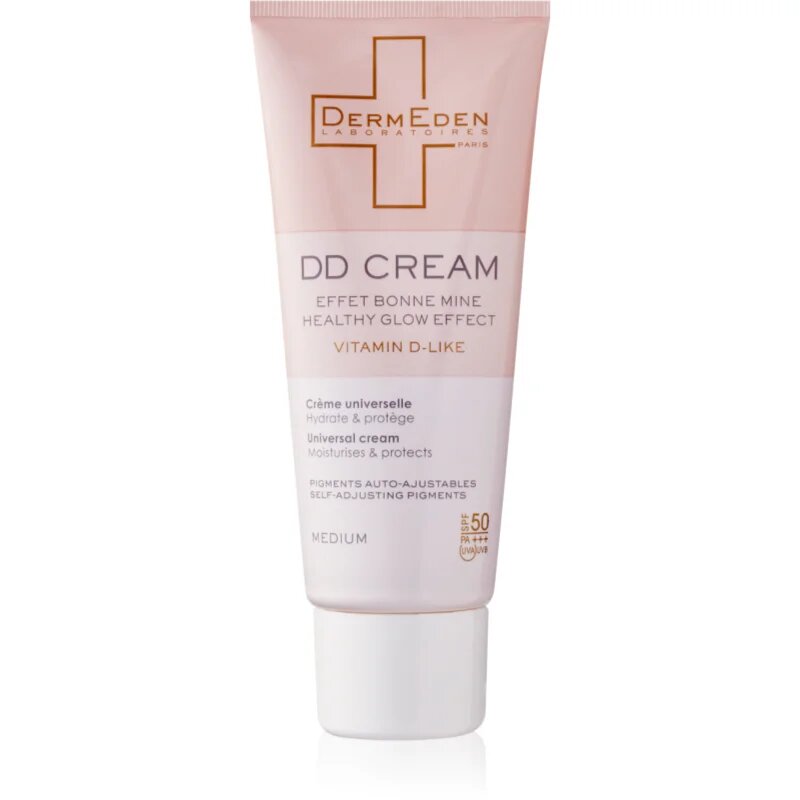 DermEden DD Cream SPF 50 zaščitna tonirana krema za obraz odtenek Medium 50 ml