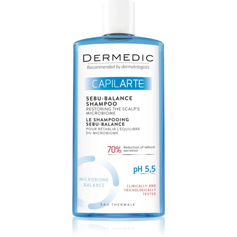 Dermedic Capilarte globinsko čistilni šampon za mastno lasišče 300 ml