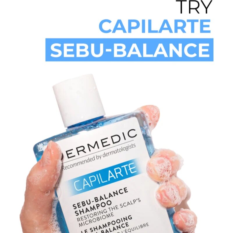Dermedic Capilarte globinsko čistilni šampon za mastno lasišče 300 ml