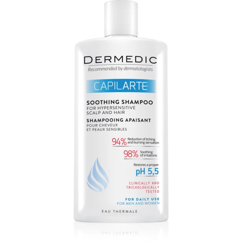 Dermedic Capilarte pomirjujoči šampon za občutljivo in razdraženo kožo 300 ml