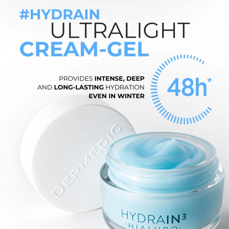 Dermedic Hydrain3 Hialuro globinsko vlažilni kremasti gel 50 ml