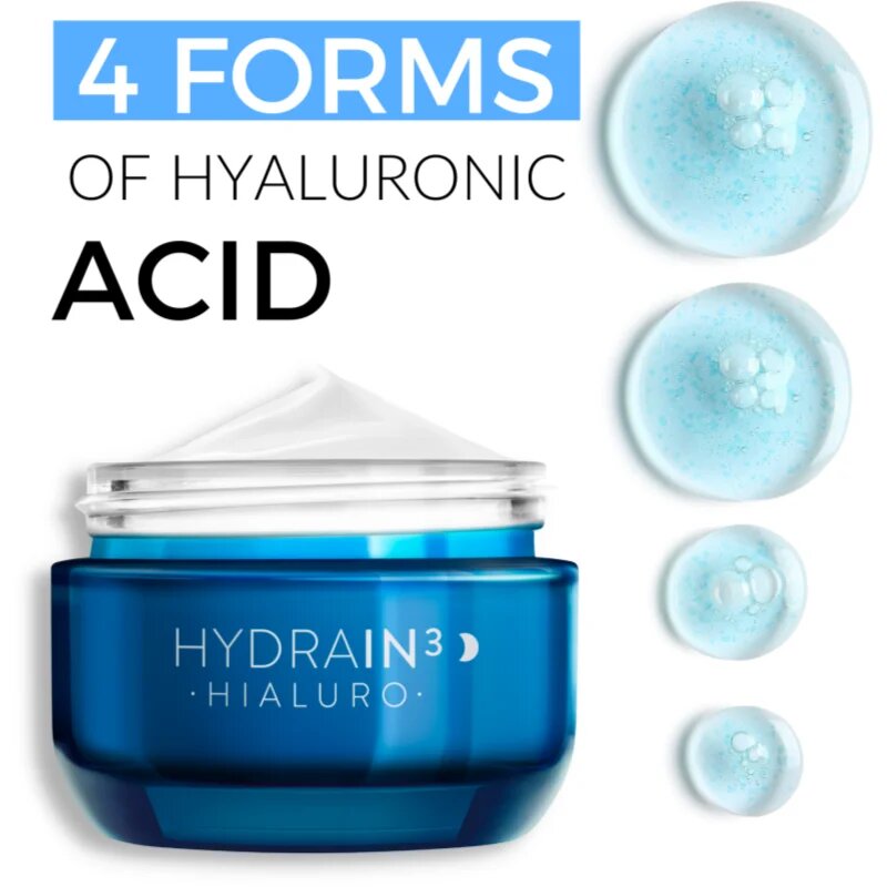 Dermedic Hydrain3 Hialuro pomlajevalna nočna krema proti gubam 50 ml