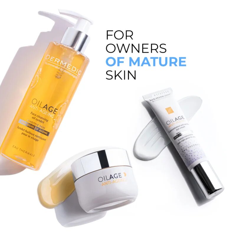 Dermedic Oilage Anti-Ageing koncentrirana krema za okolico oči proti gubam 15 g