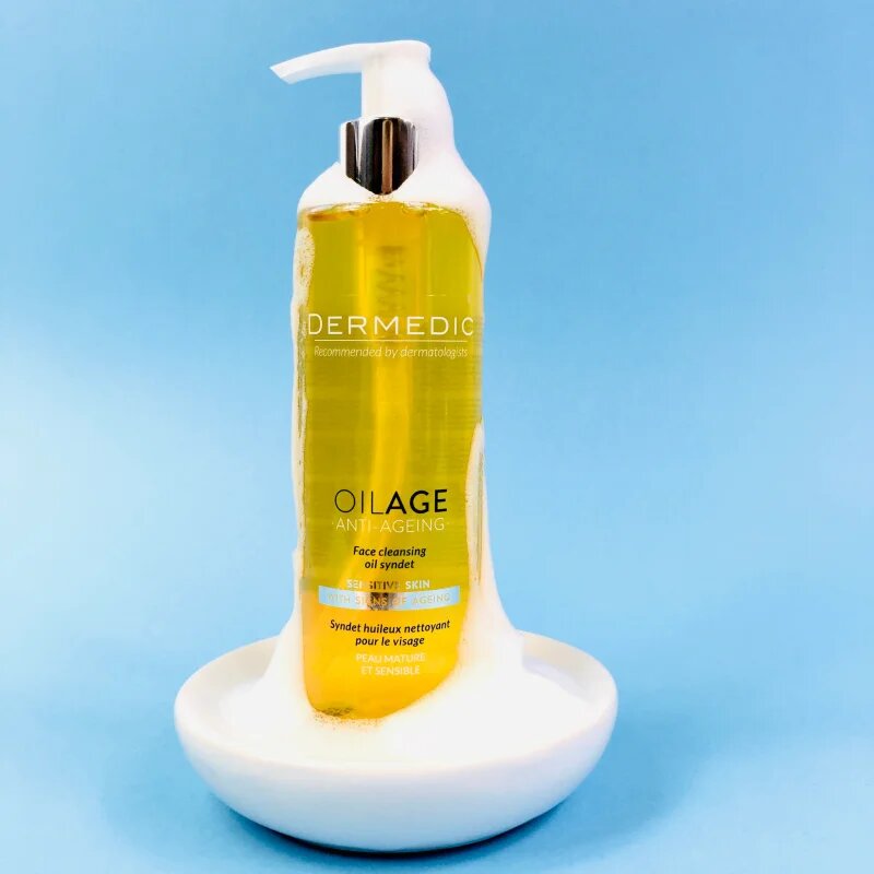 Dermedic Oilage Anti-Ageing oljasti sindet za umivanje obraza 200 ml