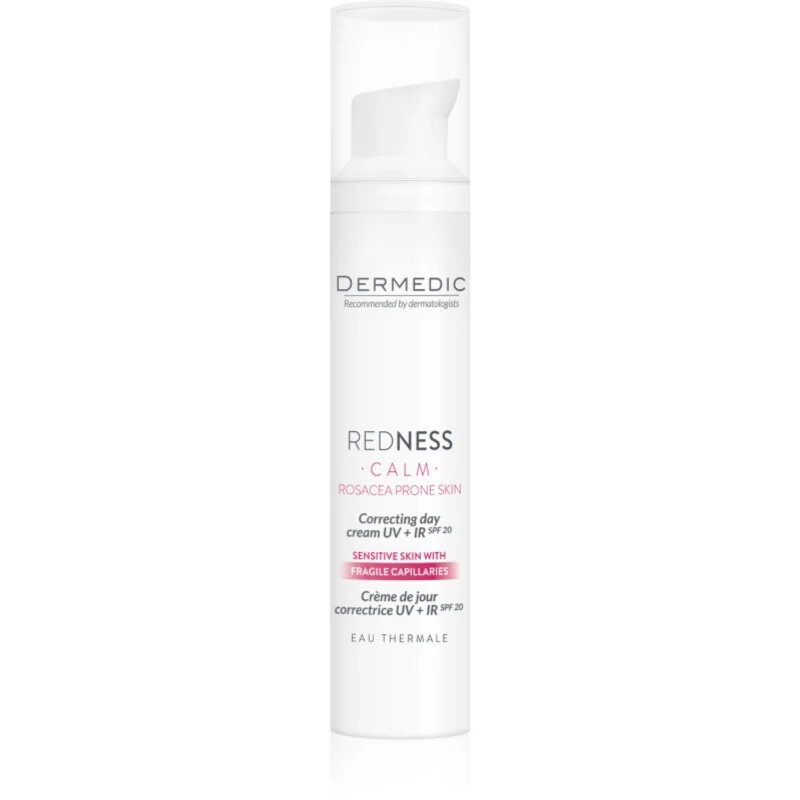 Dermedic Redness Calm korektivna krema za občutljivo in pordelo kožo SPF 20 40 ml