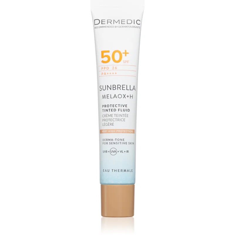 Dermedic Sunbrella Protective Tinted Fluid zaščitna tonirana krema za obraz SPF 50+ 40 ml