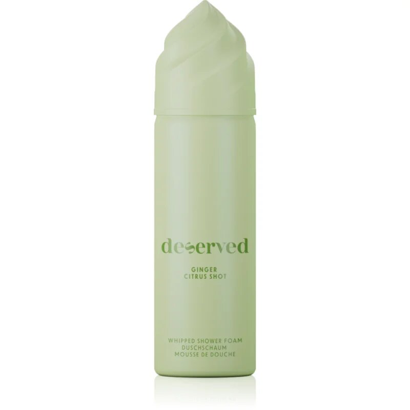 DESERVED Whipped Shower Foam Ginger Citrus Shot pena za prhanje za telo 100 ml