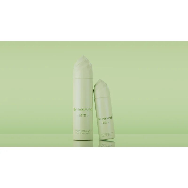 DESERVED Whipped Shower Foam Ginger Citrus Shot pena za prhanje za telo 100 ml