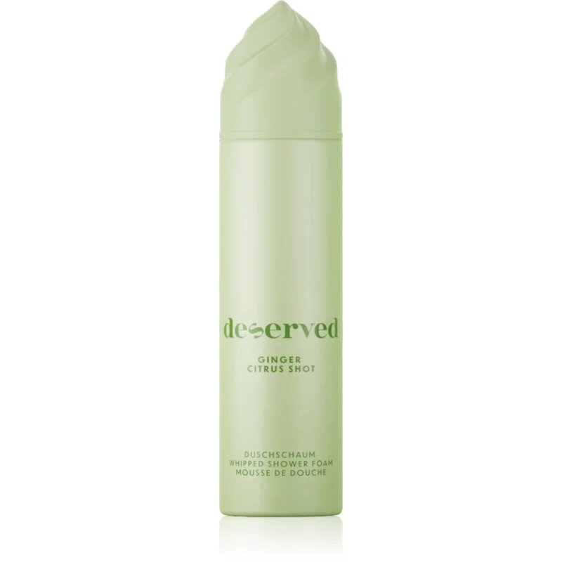 DESERVED Whipped Shower Foam Ginger Citrus Shot pena za prhanje za telo 250 ml