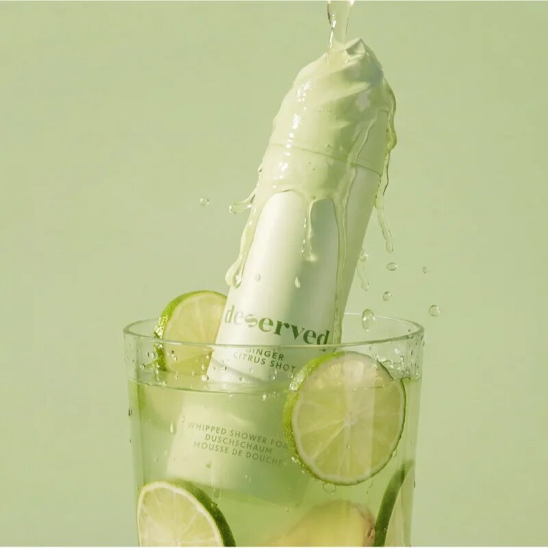 DESERVED Whipped Shower Foam Ginger Citrus Shot pena za prhanje za telo 250 ml