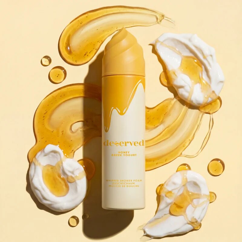 DESERVED Whipped Shower Foam Honey Greek Yogurt pena za prhanje za telo 250 ml