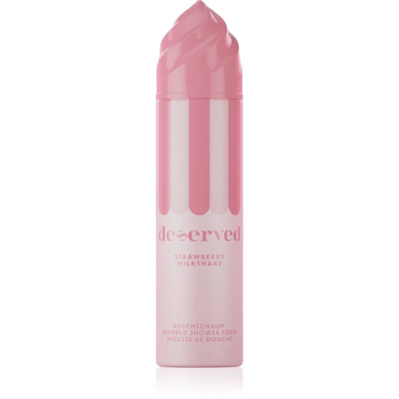 DESERVED Whipped Shower Foam Strawberry Milkshake pena za prhanje za telo 250 ml