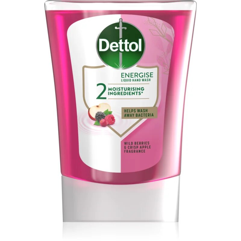 Dettol Energise Liquid Hand Wash Wild Berries & Crisp Apple polnilo za brezstični dozirnik mila 250 ml