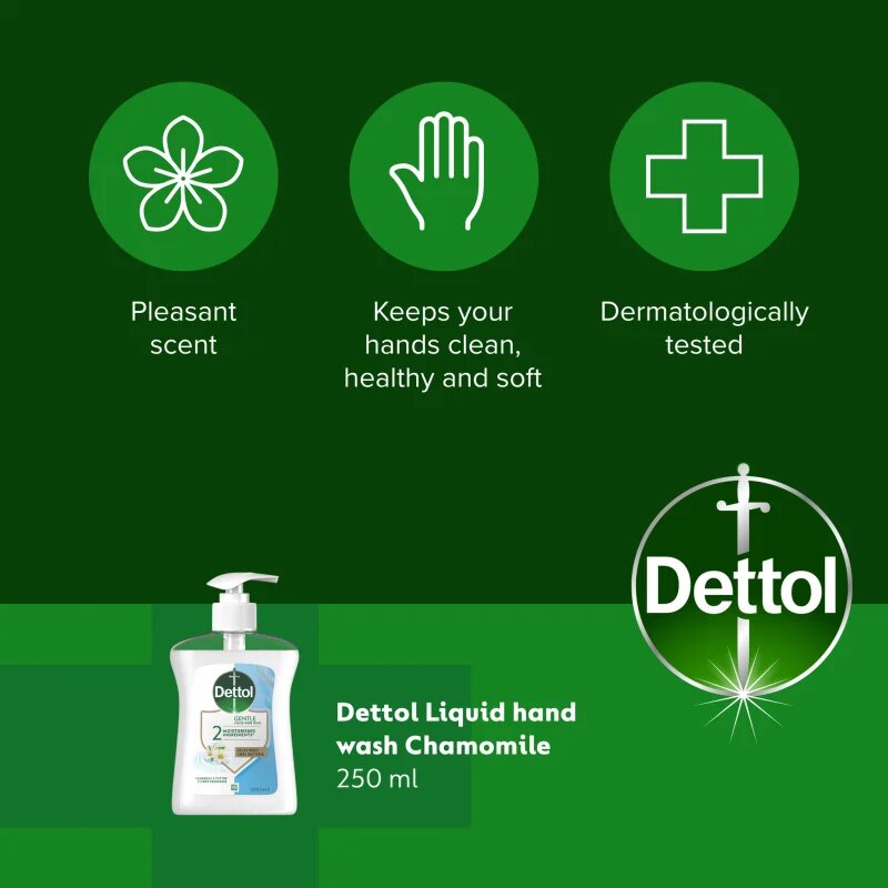 Dettol Soft on Skin Gentle Chamomile tekoče milo za roke 250 ml