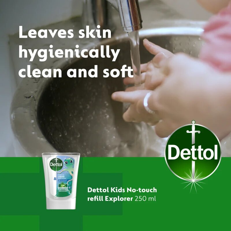 Dettol Soft on Skin Kids Explorer Power polnilo za brezstični dozirnik mila 250 ml