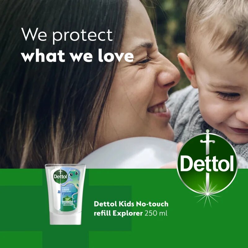 Dettol Soft on Skin Kids Explorer Power polnilo za brezstični dozirnik mila 250 ml