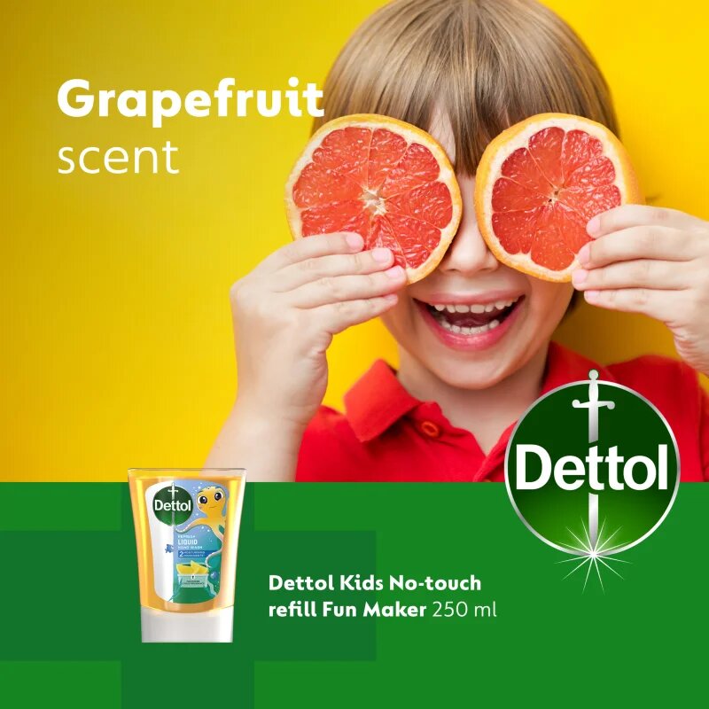 Dettol Soft on Skin Kids Fun Maker polnilo za brezstični dozirnik mila 250 ml