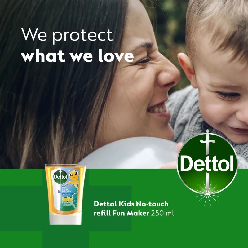 Dettol Soft on Skin Kids Fun Maker polnilo za brezstični dozirnik mila 250 ml
