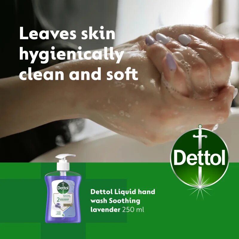 Dettol Soft on Skin Lavender tekoče milo za roke 250 ml