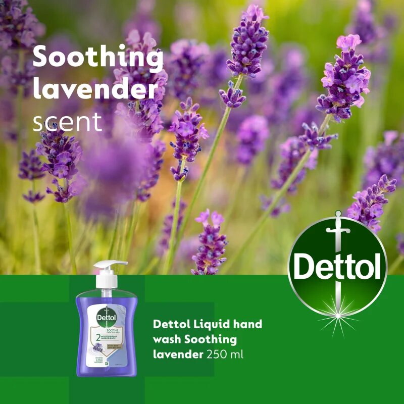 Dettol Soft on Skin Lavender tekoče milo za roke 250 ml